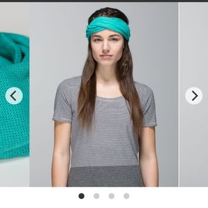 Lululemon-Sun Salute Headwrap-NWOT-Heathered Blue